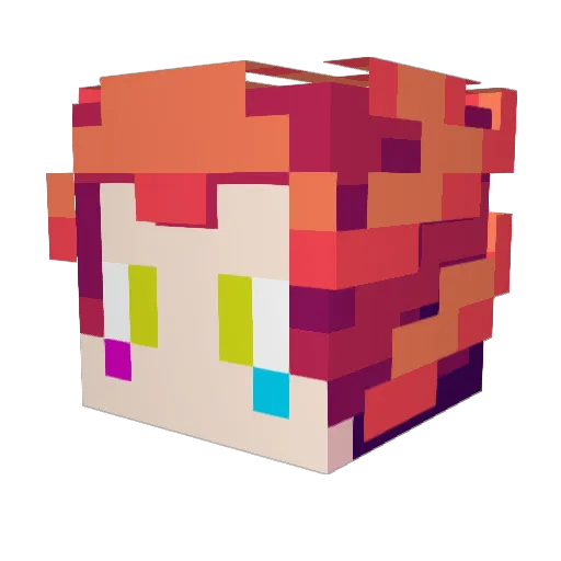 DonTouchMyCuito Minecraft avatar head, 3D render