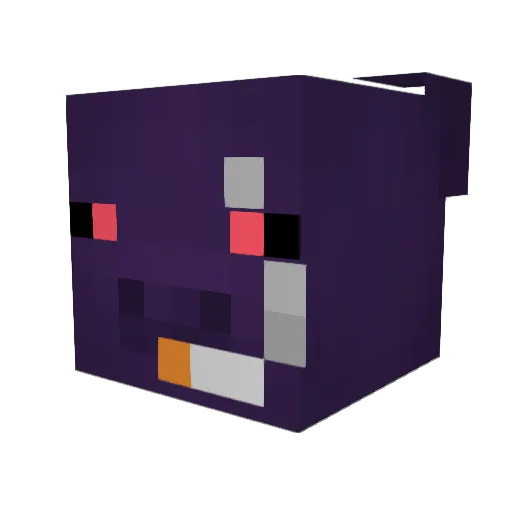 DonVolk Minecraft avatar head, 3D render