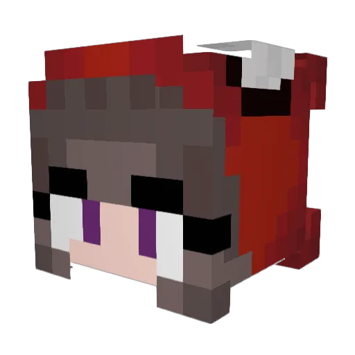 DonVueltas Minecraft avatar head, 3D render