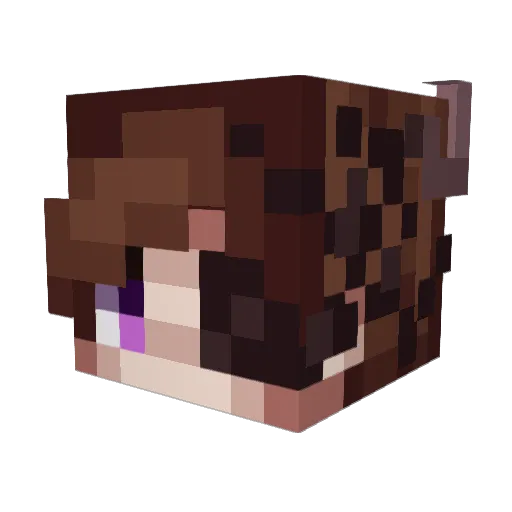 DonYafon Minecraft avatar head, 3D render