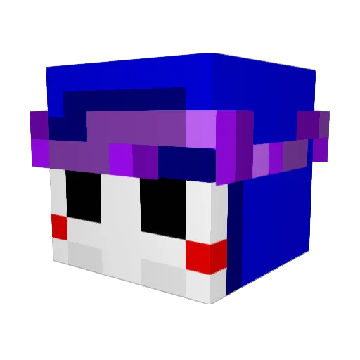 DonYosho Minecraft avatar head, 3D render