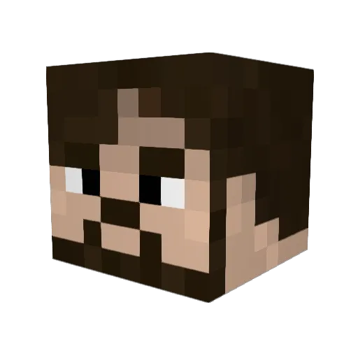 Don_Buba Minecraft avatar head, 3D render