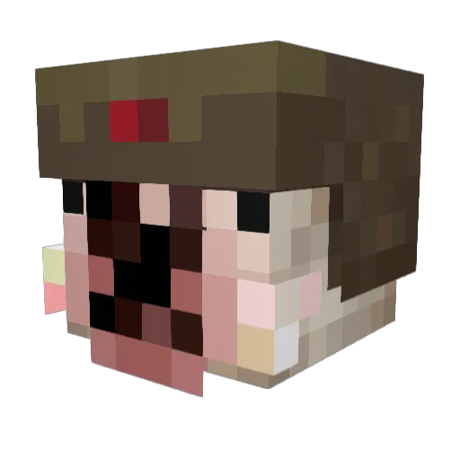 Don_Caco Minecraft avatar head, 3D render