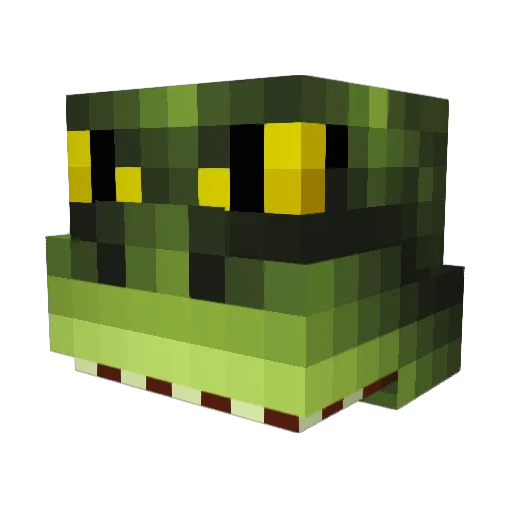 Don_Coccodrillo Minecraft avatar head, 3D render