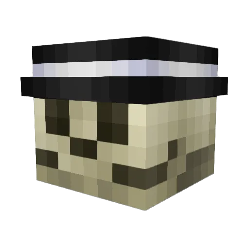 Don_Crow Minecraft avatar head, 3D render