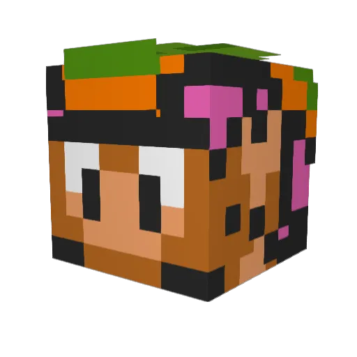 Don_Juan Minecraft avatar head, 3D render