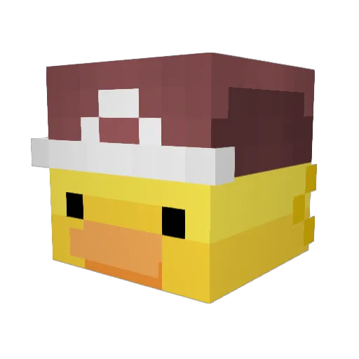 Don_Pato Minecraft avatar head, 3D render