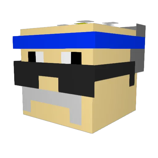 Don_Pesos76 Minecraft avatar head, 3D render
