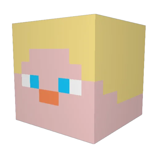 Don_Rafau Minecraft avatar head, 3D render