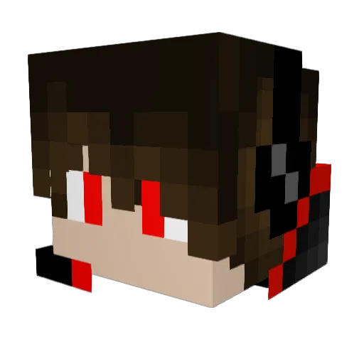 Don_V Minecraft avatar head, 3D render