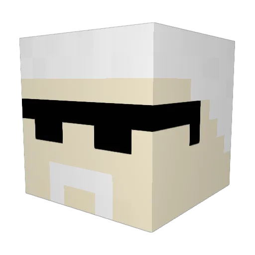 Don__Blanco Minecraft avatar head, 3D render