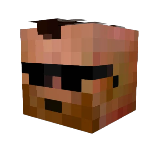 Don_patch Minecraft avatar head, 3D render