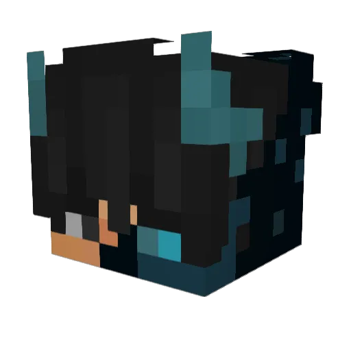 DonaOne Minecraft avatar head, 3D render