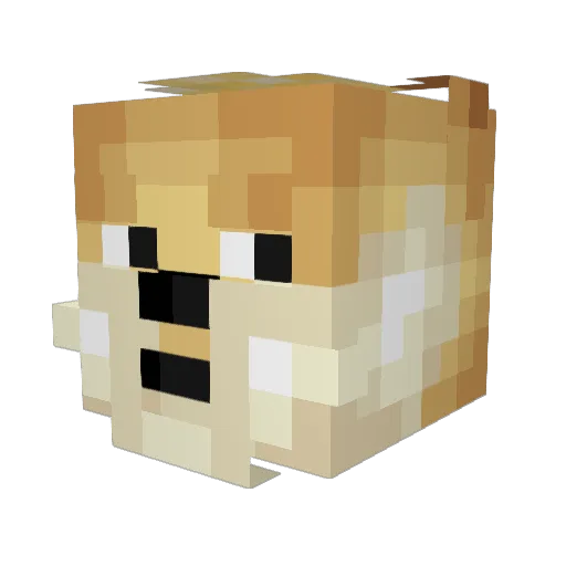DonalTromp Minecraft avatar head, 3D render