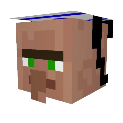 DonalTrumpeta Minecraft avatar head, 3D render