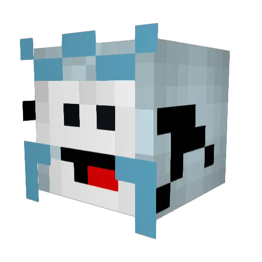 DonaldDuck04 Minecraft avatar head, 3D render