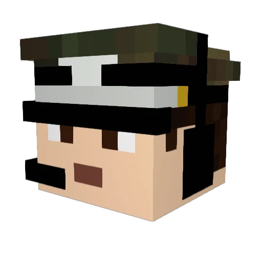 DonaldDuck42437 Minecraft avatar head, 3D render