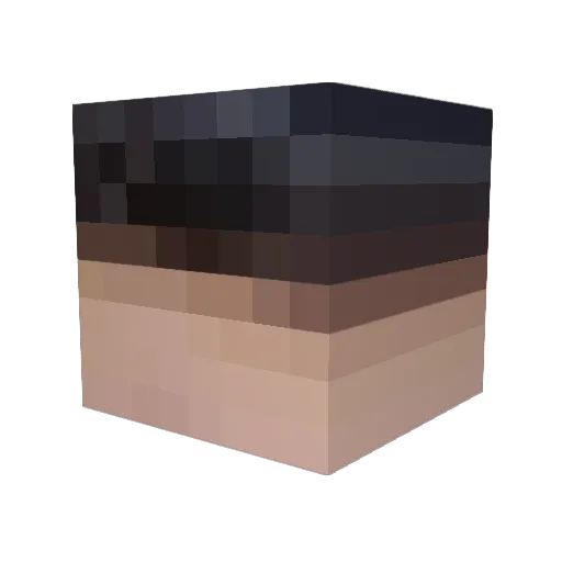 DonaldDuckGoat Minecraft avatar head, 3D render