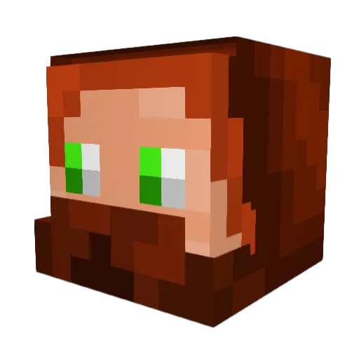 DonaldTrump42 Minecraft avatar head, 3D render