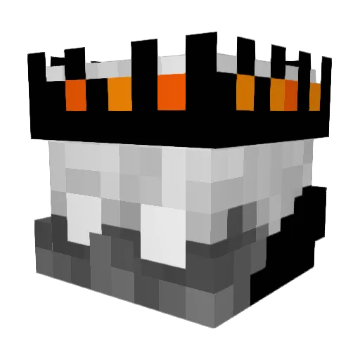 Donaldify Minecraft avatar head, 3D render