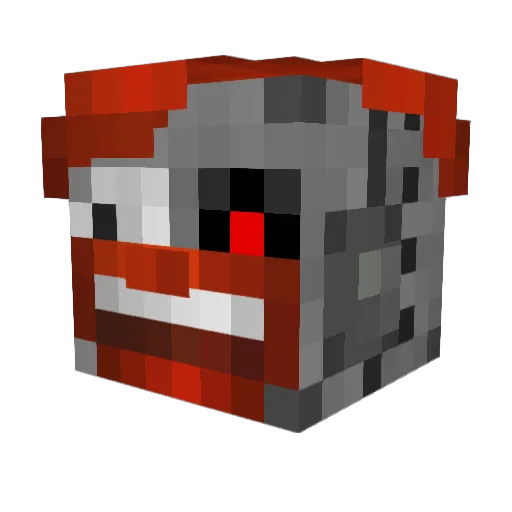 Donaldonator Minecraft avatar head, 3D render
