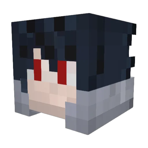 Donaldtt Minecraft avatar head, 3D render