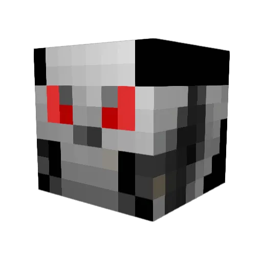 Donalod Minecraft avatar head, 3D render
