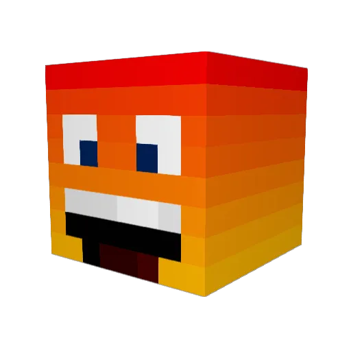 Donato11 Minecraft avatar head, 3D render