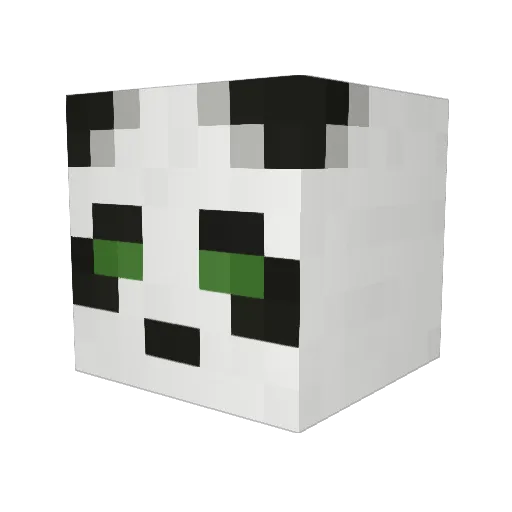 Donawen Minecraft avatar head, 3D render