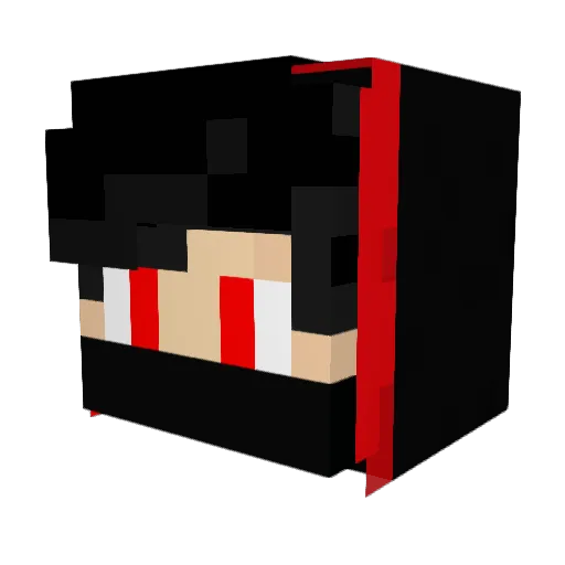 Donch74 Minecraft avatar head, 3D render