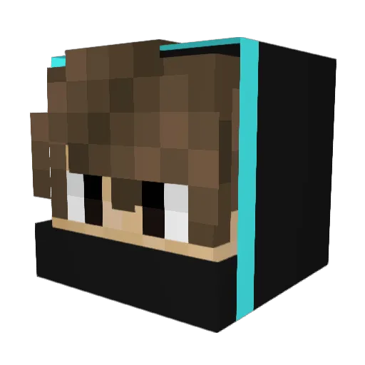 Doncheechy Minecraft avatar head, 3D render