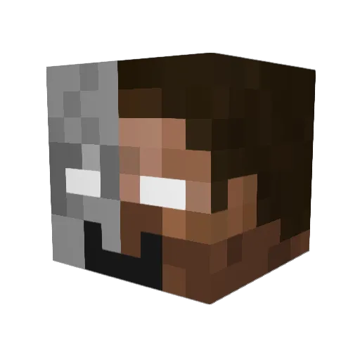 Doncraft11 Minecraft avatar head, 3D render