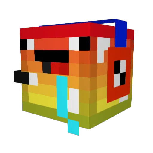 Dondon2008 Minecraft avatar head, 3D render