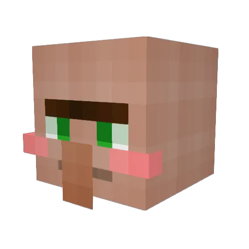 Donerpreisbremse Minecraft avatar head, 3D render