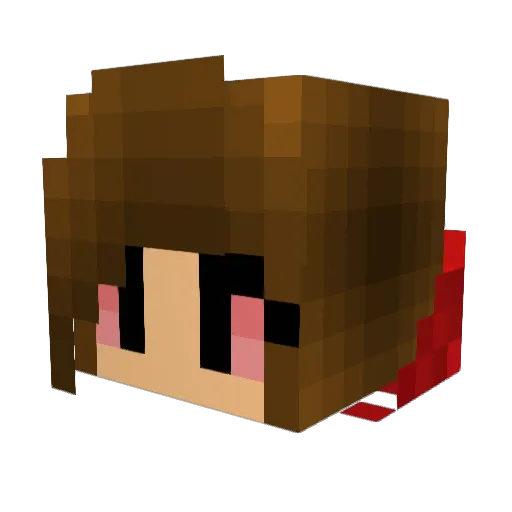 DongFeng5C Minecraft avatar head, 3D render