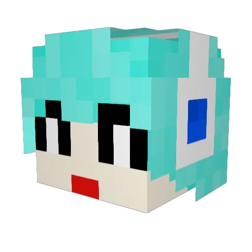 DongHyeon09 Minecraft avatar head, 3D render