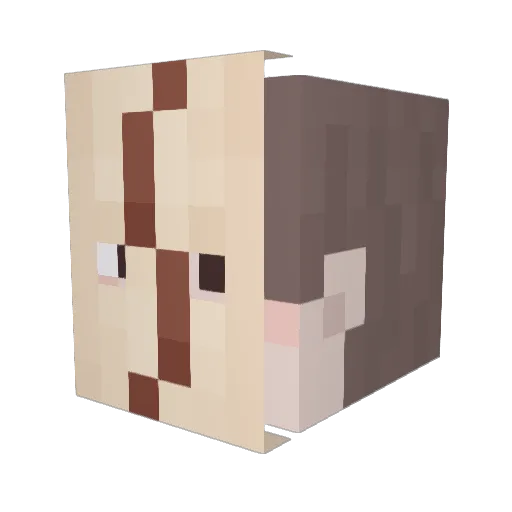 DongKuDaS Minecraft avatar head, 3D render