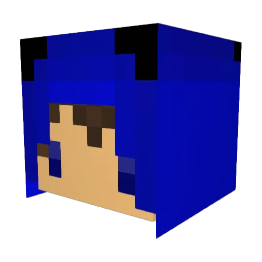 Dong_162 Minecraft avatar head, 3D render