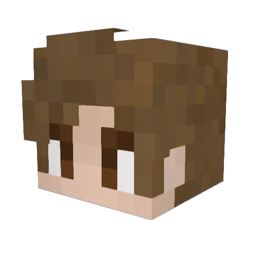 Dong_Yu_Y Minecraft avatar head, 3D render
