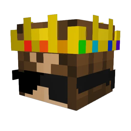 Dongalaxi Minecraft avatar head, 3D render