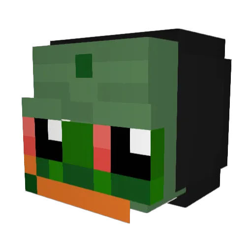 Dongathan_ Minecraft avatar head, 3D render