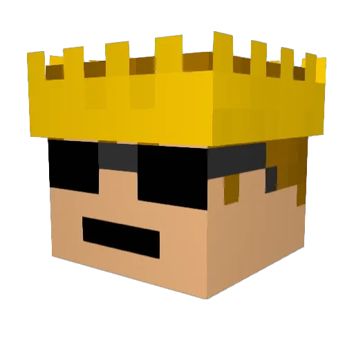 Dongerhood Minecraft avatar head, 3D render
