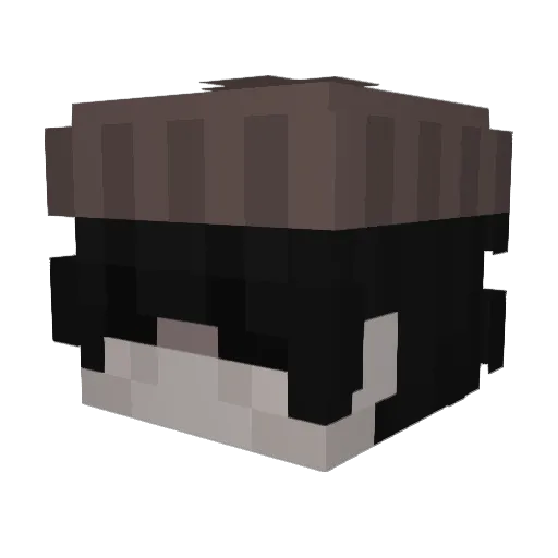 Dongjinni Minecraft avatar head, 3D render