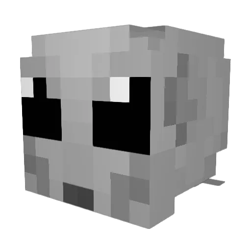 Dongo2 Minecraft avatar head, 3D render