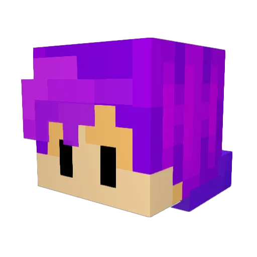 DoniMists Minecraft avatar head, 3D render