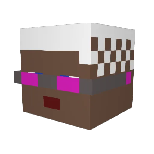 Donis299 Minecraft avatar head, 3D render