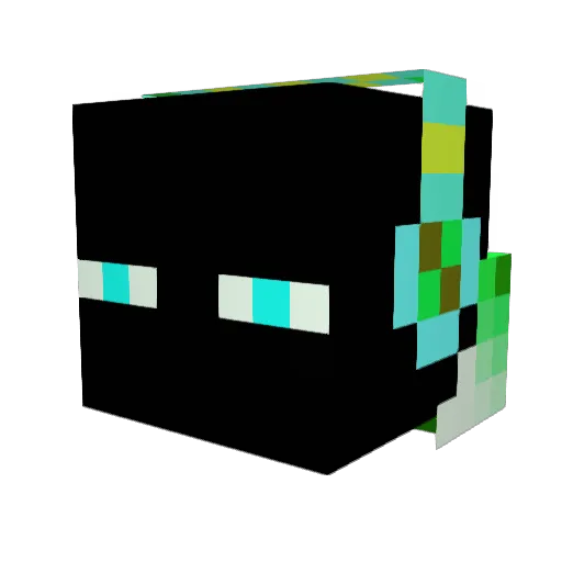 Donius Minecraft avatar head, 3D render