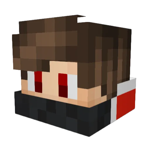 Donkani3 Minecraft avatar head, 3D render