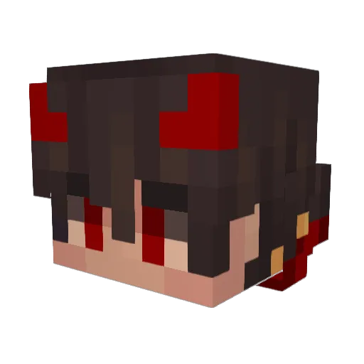 Donkey2FPS Minecraft avatar head, 3D render