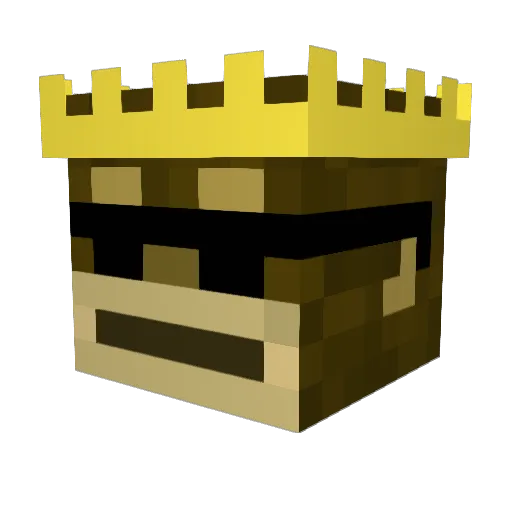 Donkey6679 Minecraft avatar head, 3D render